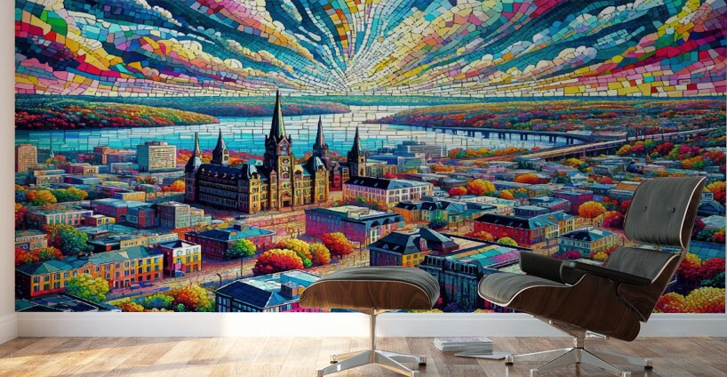 Fredericton New Brunswick:  Number 1  Wall Murals