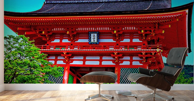 Japan-The Red Temple 02 Wall Murals