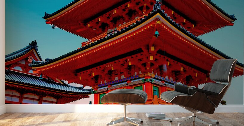 Japan-The Red Temple 06 Wall Murals