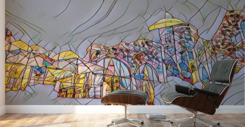 Seas Edge Enigma stretches across a commanding 48 x 19 canv Wall Murals