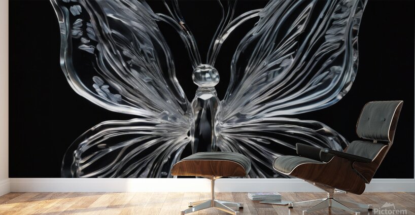 a breathtaking crystal quartz glass sculptu ofdel Wall Murals