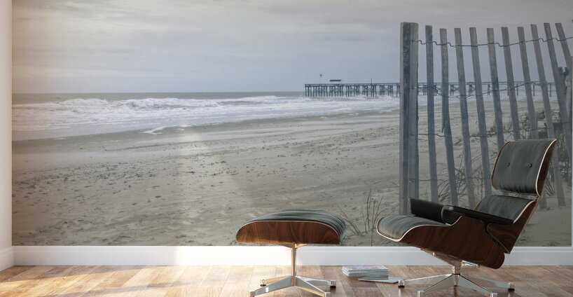 Pawleys Island Beach Pier and Fence Wall Murals