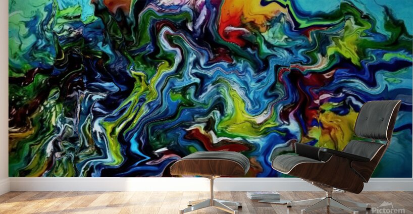 Abstract 98 by Binod Dawadi Wall Murals