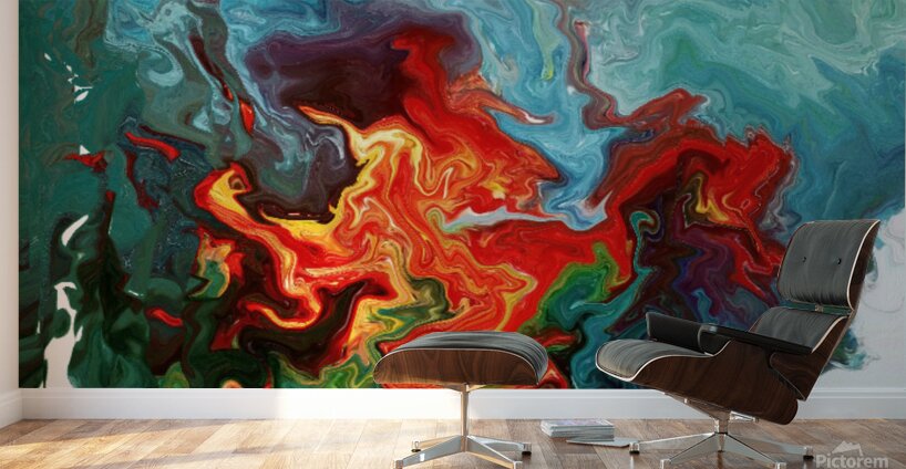 Abstract 84 by Binod Dawadi Wall Murals