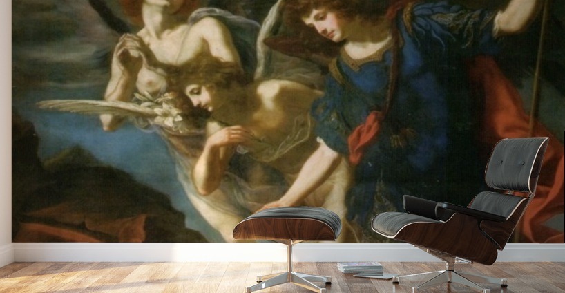 Saint Michael the Archangel releases souls from purgatory by