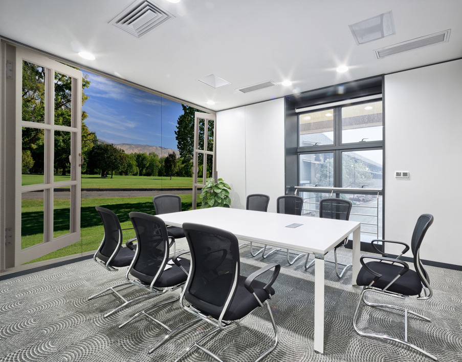 Relaxing Nature Walk - Lawn and Distant Hills Wall Printing