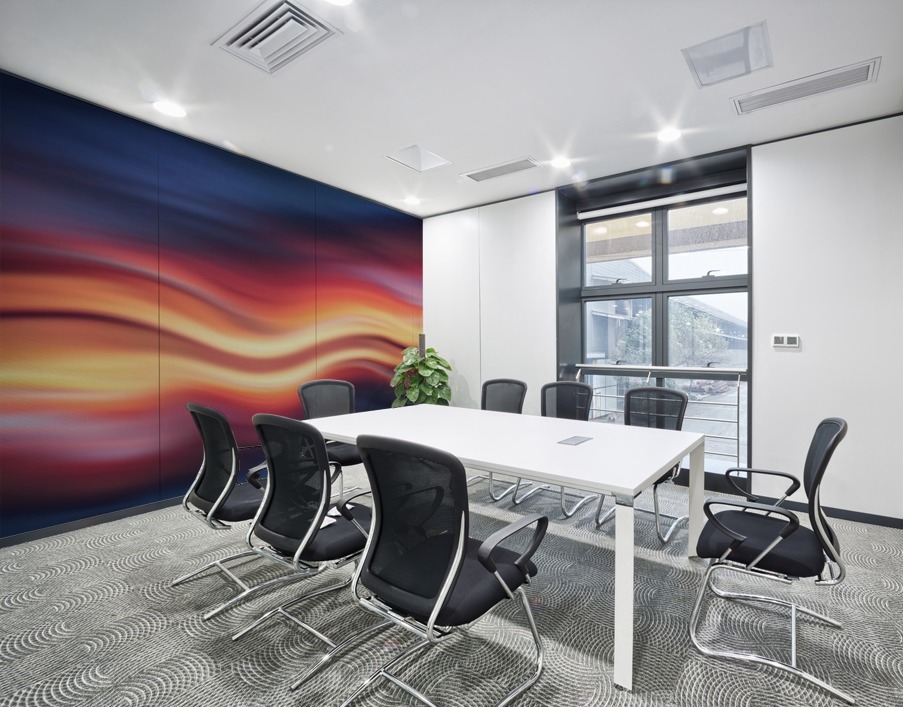 Abstract Sunset IX Wall Printing