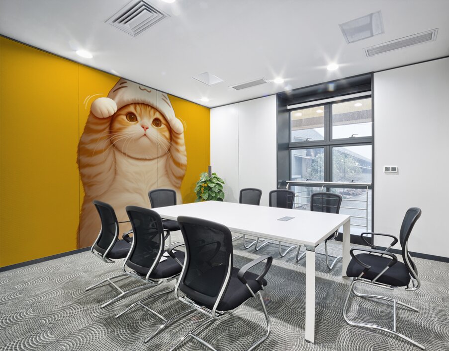 Tabbys Easter Ears: A Springtime Whimsy Wall Printing