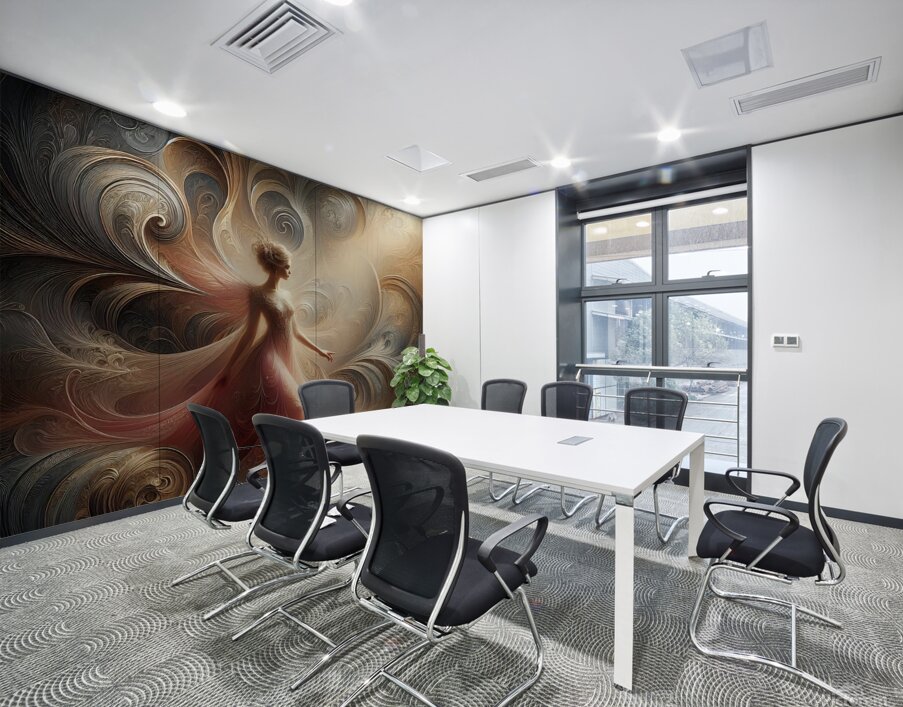 Regal Solitude in Golden Hues 2 Wall Printing