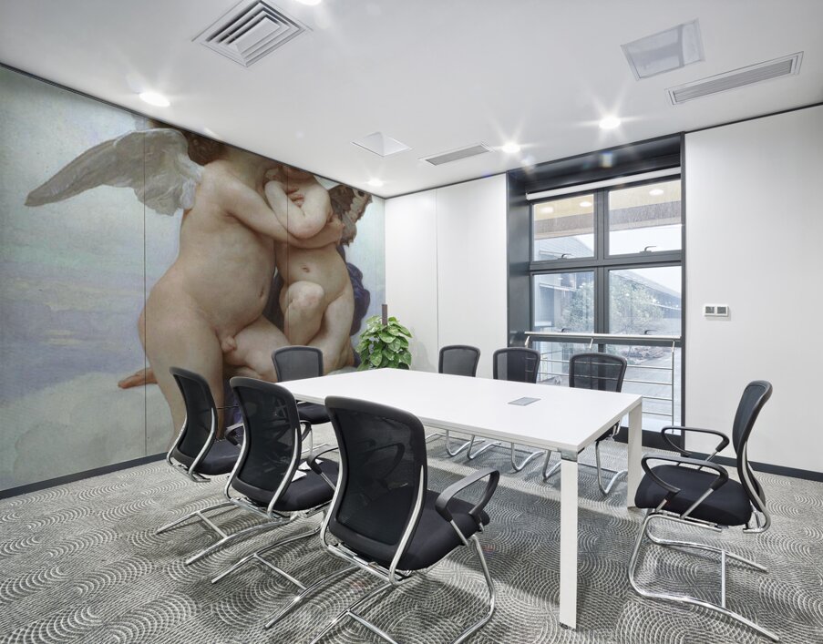 William  Adolphe  Bouguereau 1825 1905  L Amour  et  Psyche  enfants Wall Printing