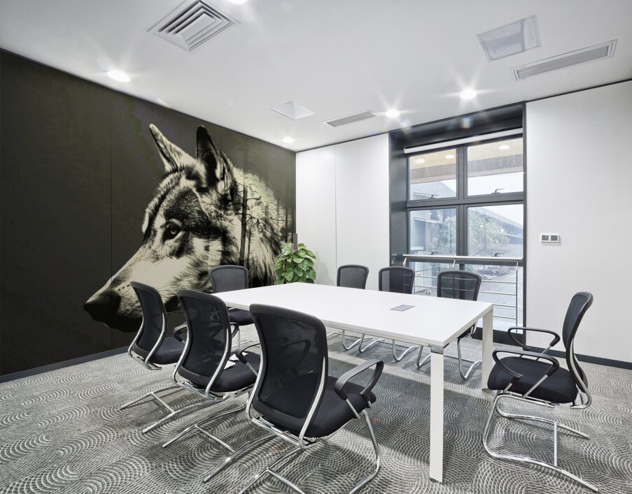 Wolf Silhouette  Wall Printing