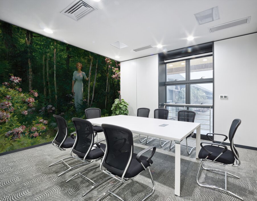 Charles Courtney Curran 1861 1942 The Edge Of The Woods  1912  Wall Printing