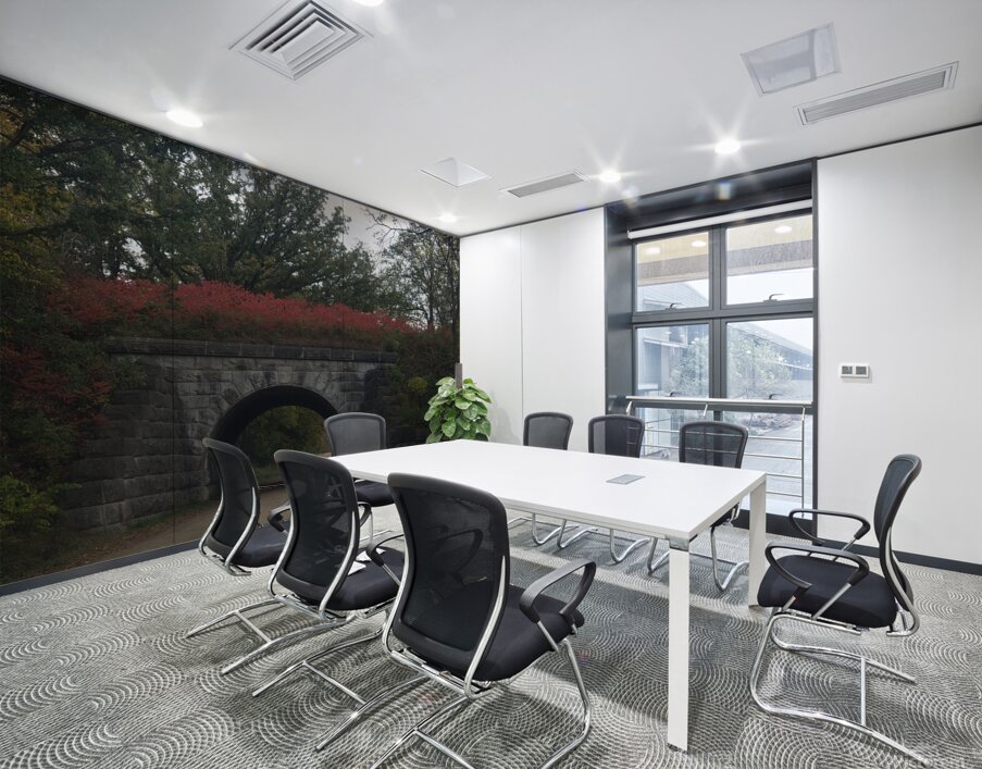 Stone bridge in the fall Wall Printing