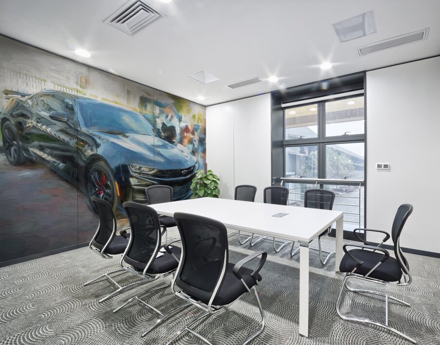 2019 Black Chevrolet Camaro LT1 SS X 4 Wall Printing