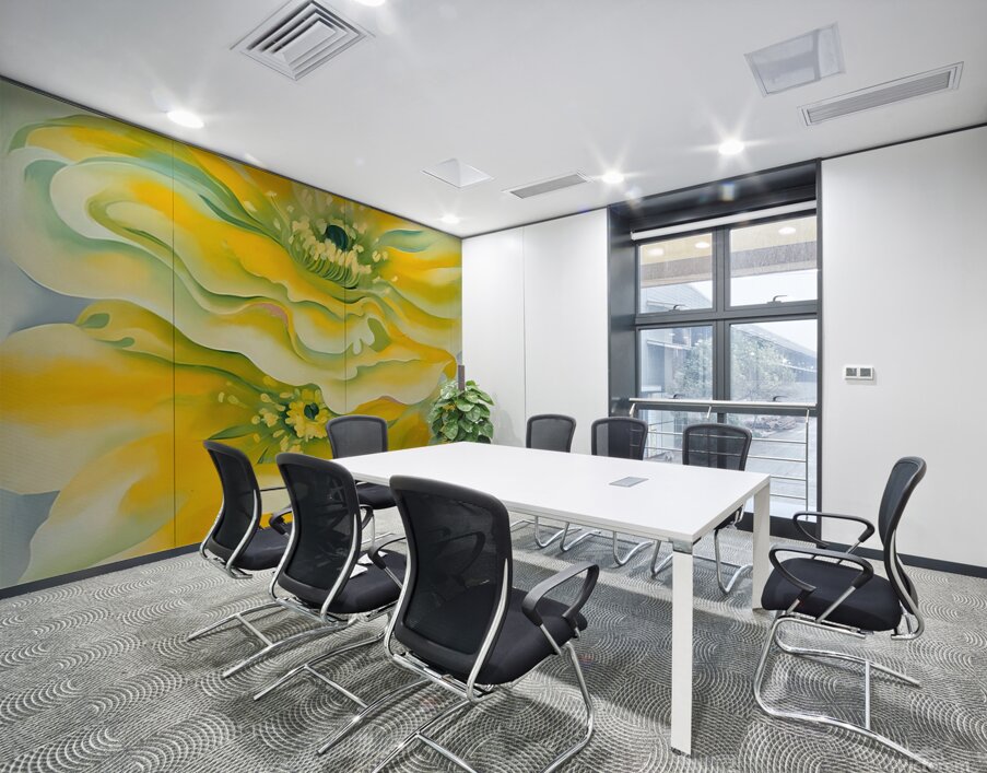 Georgia OKeeffe - Yellow cactus Wall Printing