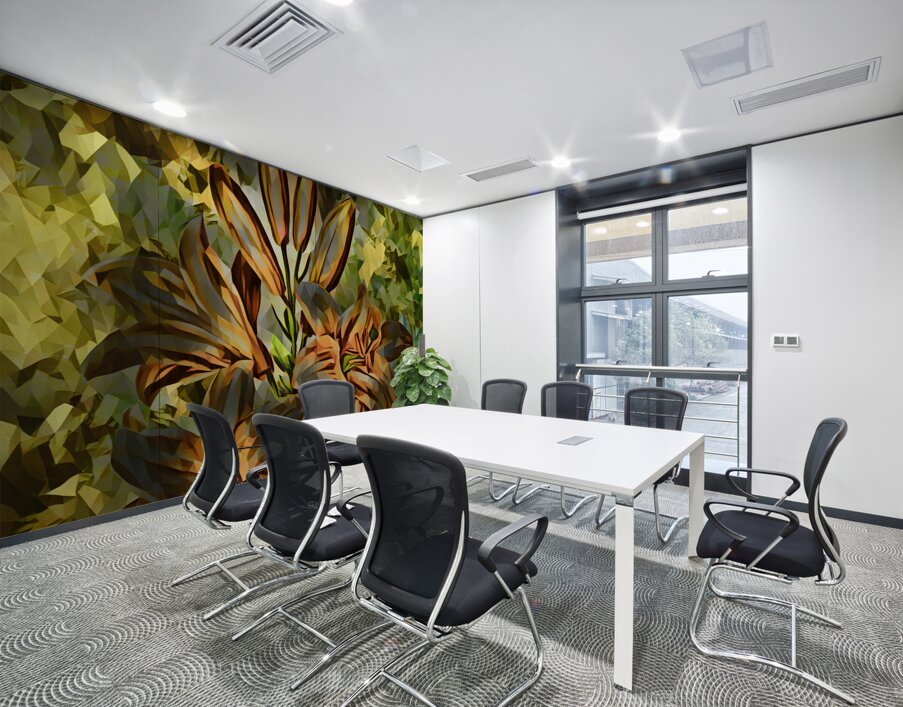 ArtXcl 140 Flowers oil polyart style Wall Printing