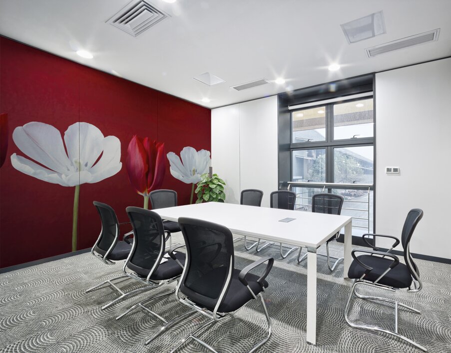 Tulips in a row Wall Printing