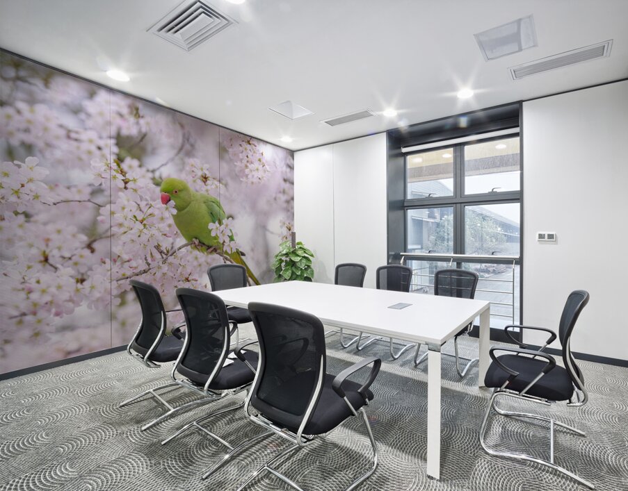 Blossom Bird Wall Printing