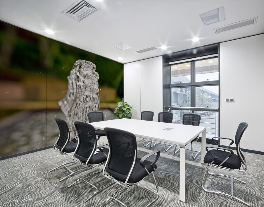 Fountain At the Botanical Garden Wall Printing