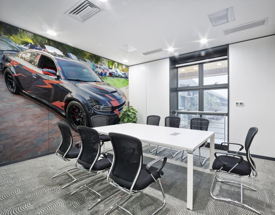 2016 Black Dodge Charger SRT Hellcat X 6 Wall Printing