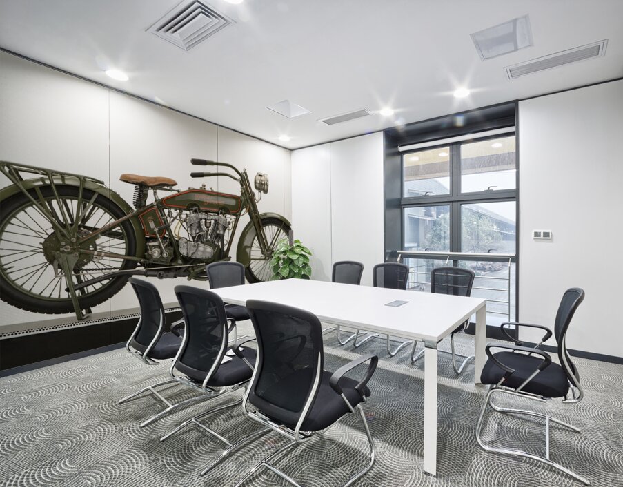 1919 Harley Davidson motorcycle on display 170409 Wall Printing