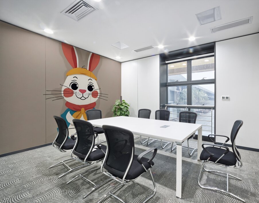 Bunny at the Studio. New Twist Art Wall Printing