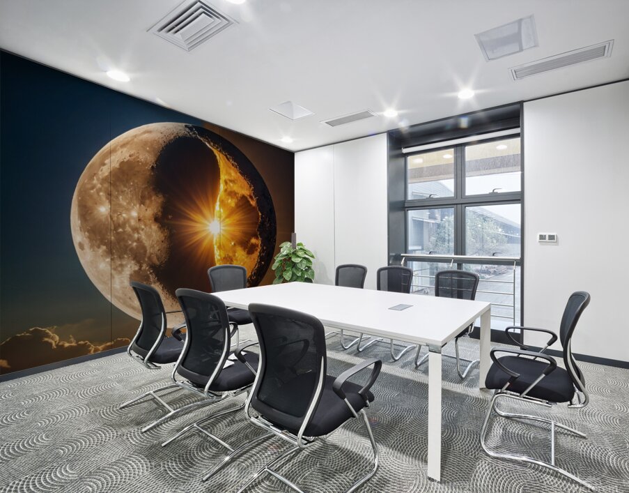 Default Picture of the sun and moon 1 1 Wall Printing