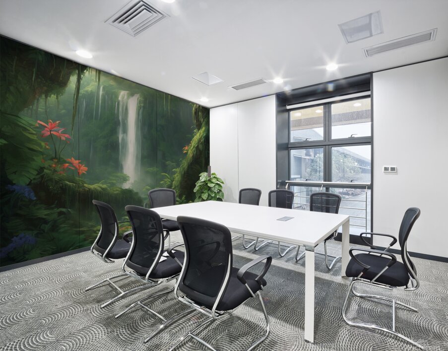  Deep within a pristine rainforest the symp Wall Printing