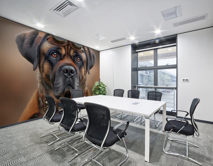 Steampunk LabMastiff Wall Printing