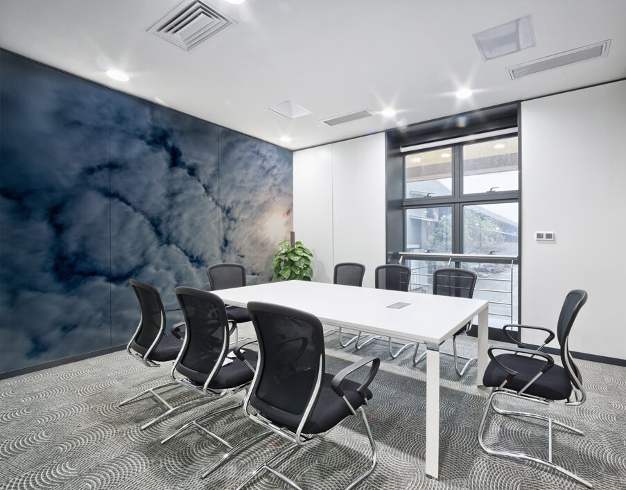 Sun Burning Through Wall Printing