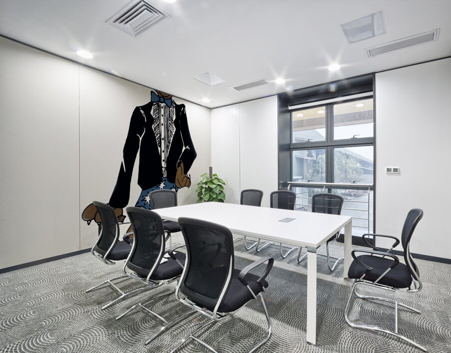 vintage cougar mascot top hat art Wall Printing