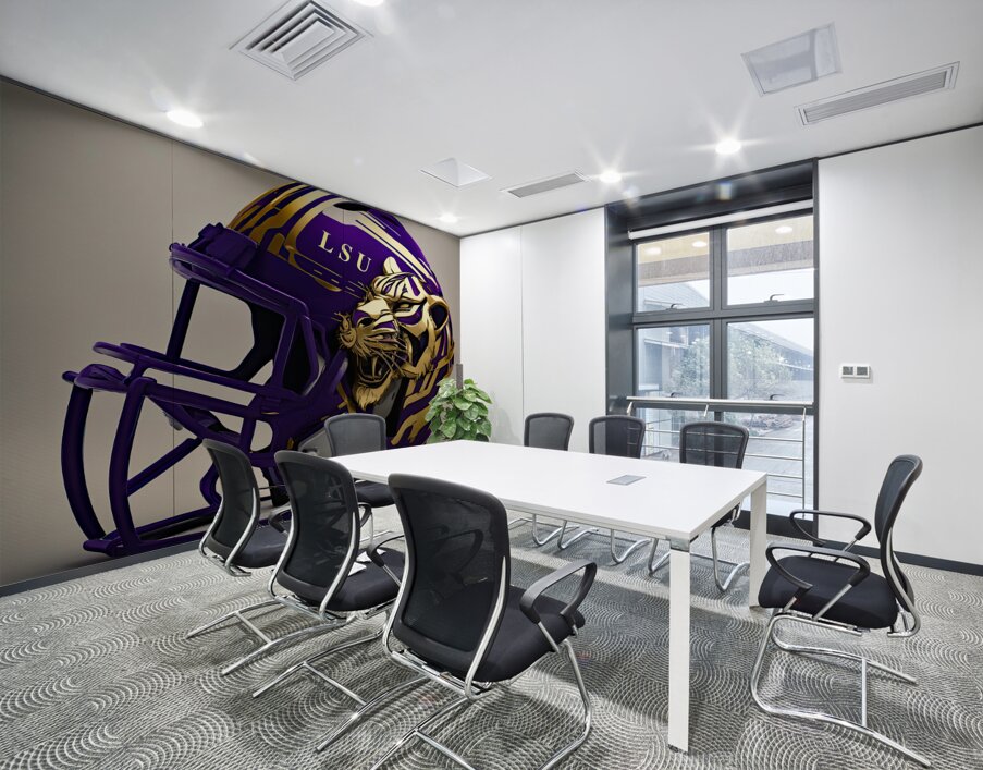 PURPLE AND GOLD Wall Printing