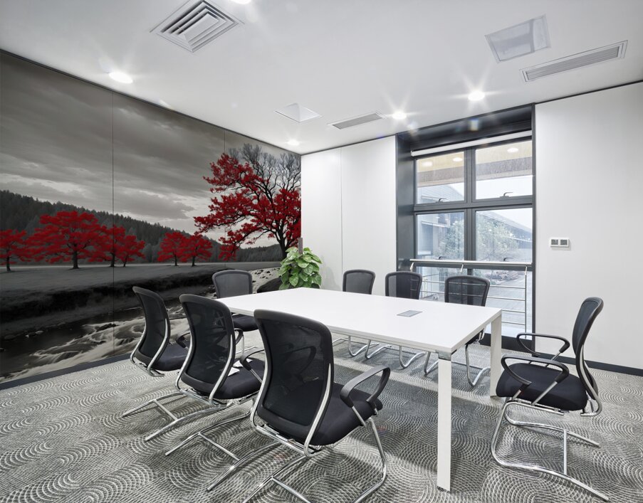 red tree Wall Printing
