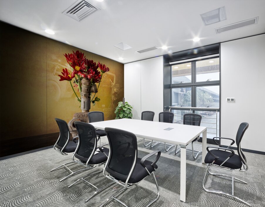 Flower in Valve Nbr 3 Wall Printing