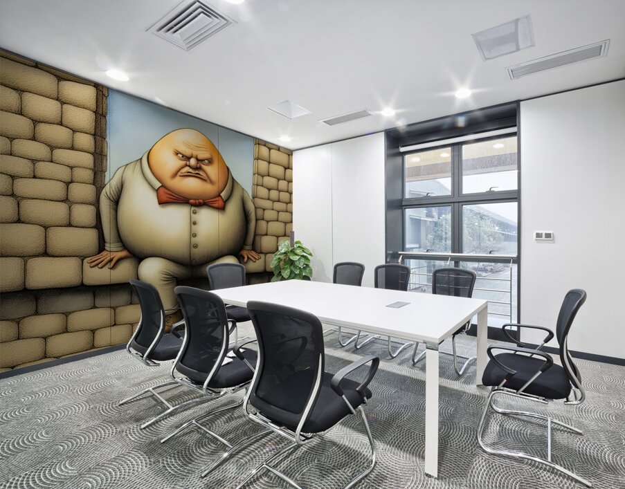 GRUMPY HUMPTY DUMPTY Wall Printing