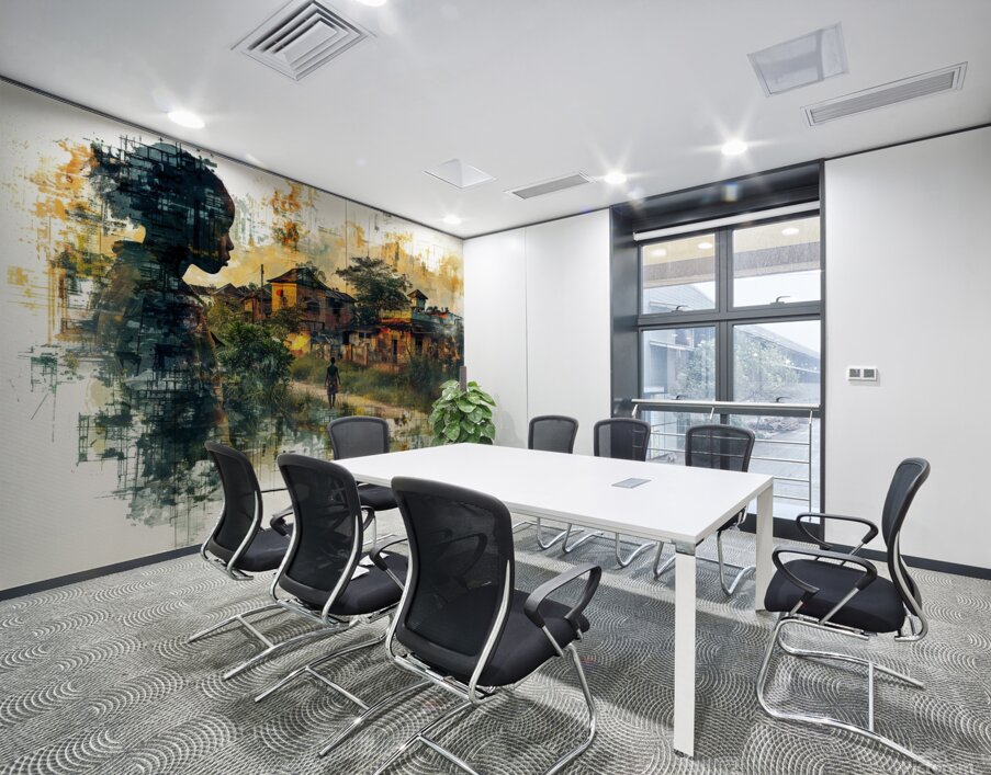 Digital Streams Watercolor Dreams: Visions of African-American Essence Wall Printing