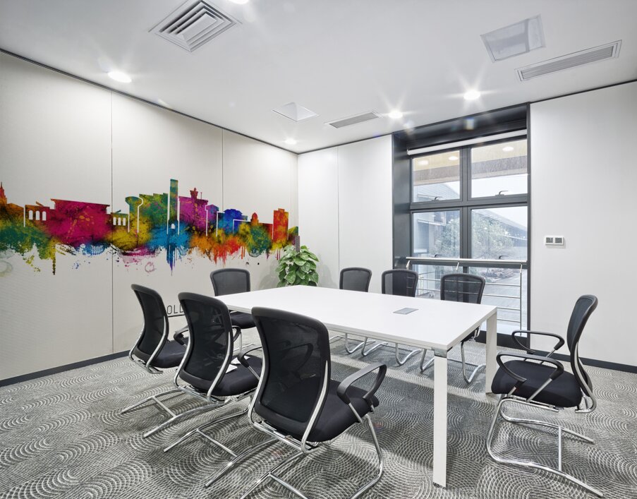 College Station Texas Skyline Wall Printing