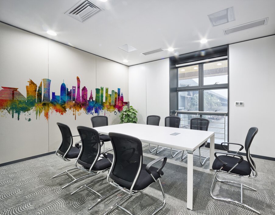 Doha Qatar Skyline Wall Printing