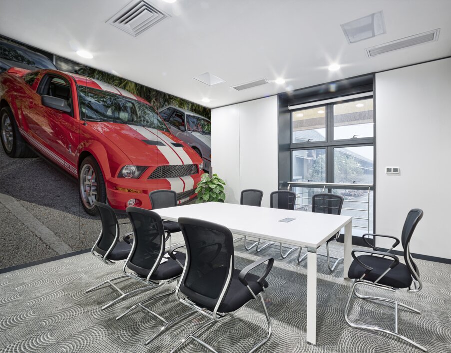 2007 Red Ford Shelby Mustang GT500 X 2 Wall Printing