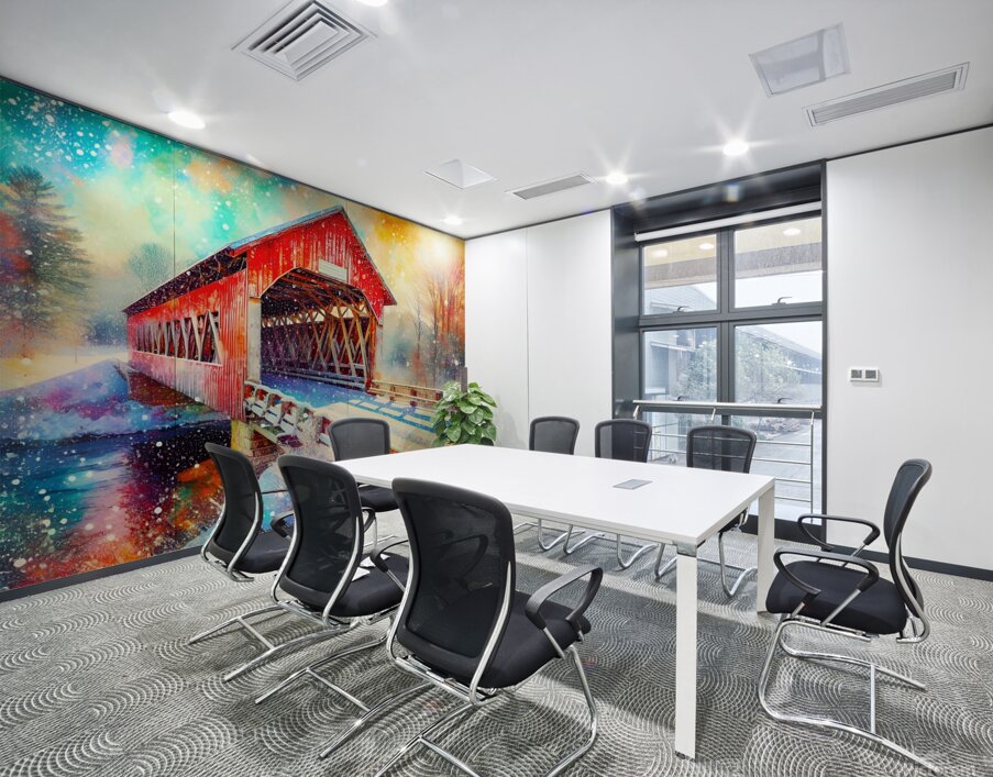 Covered Bridge in Vermont Wall Printing