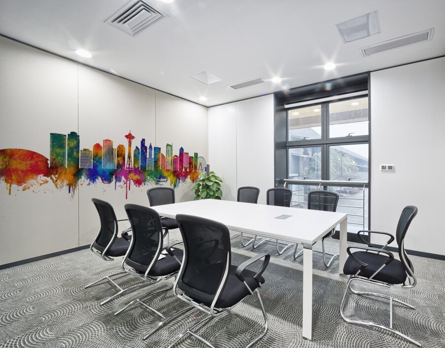 Seattle Washington Skyline Wall Printing