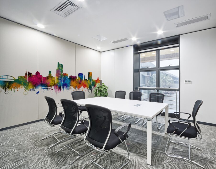 Wolverhampton England Skyline Wall Printing