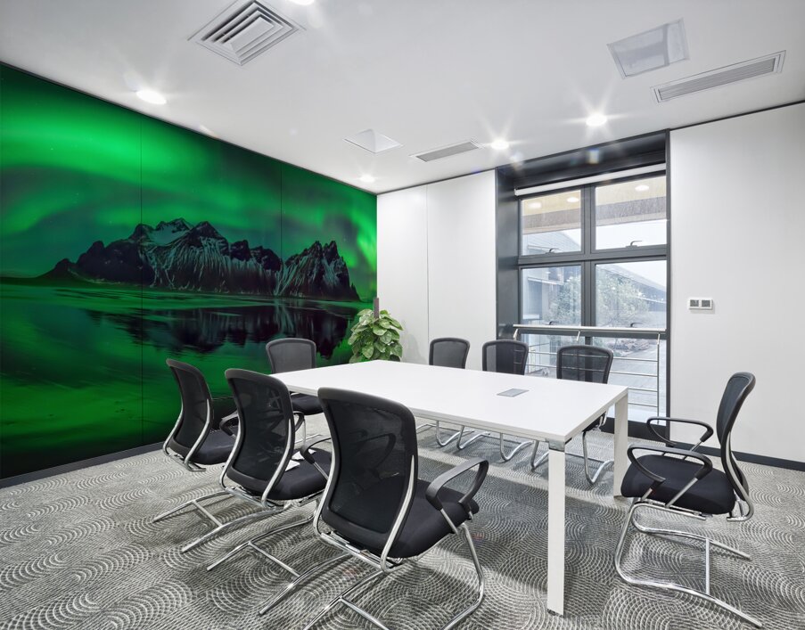 Reflection of Aurora Borealis Stokksnes Iceland 204397 Wall Printing