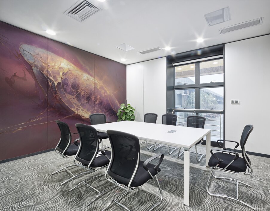 abstract oil painting that captures the essence of flowers  10 Wall Printing