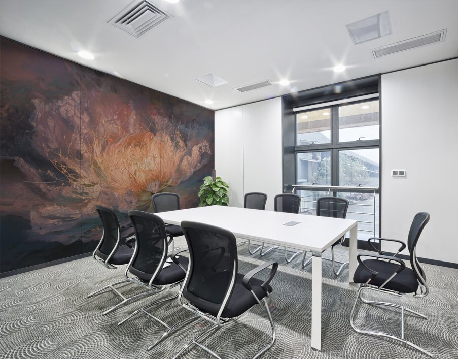 abstract oil painting that captures the essence of flowers  13 Wall Printing