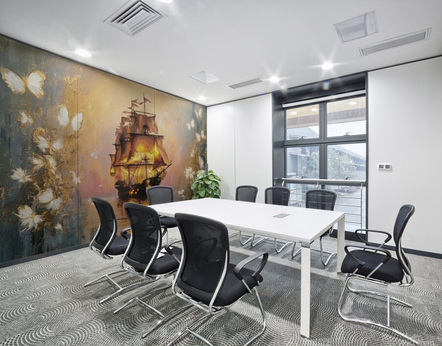 abstract oil painting that captures the essence of flowers  17 Wall Printing