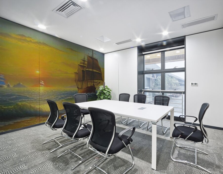 Sailing into Serenity: Sunset Seascape Wall Art Wall Printing