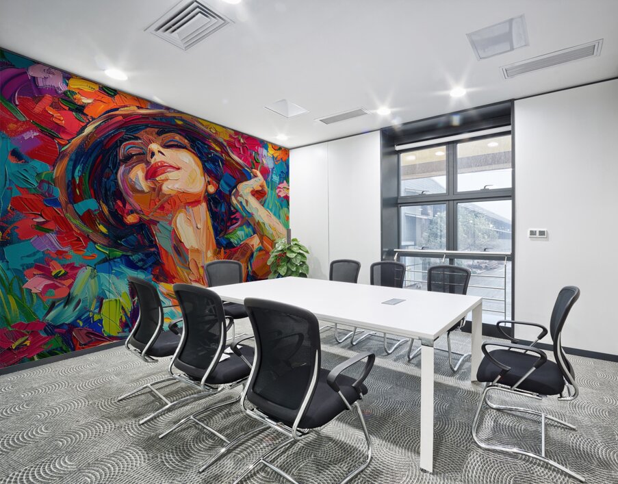 Joy Blooms Wall Printing