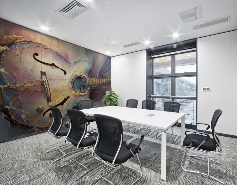 abstract oil painting that captures the essence of flowers  37 Wall Printing