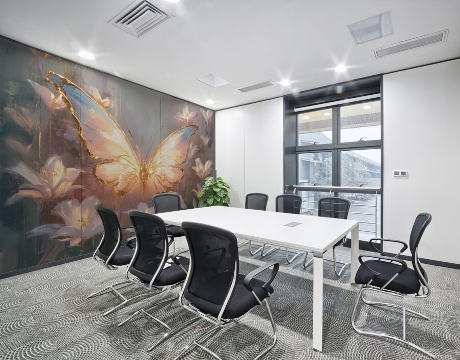 abstract oil painting that captures the essence of flowers  39 Wall Printing